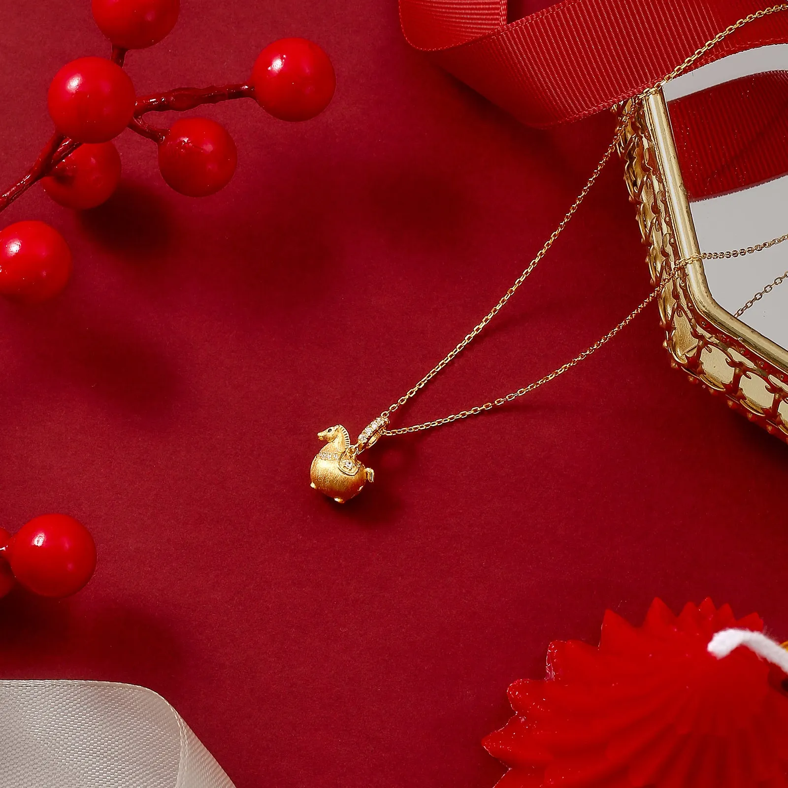 Lucky Horse Zodiac Necklace sold by Selenichast product image thumbnail 4