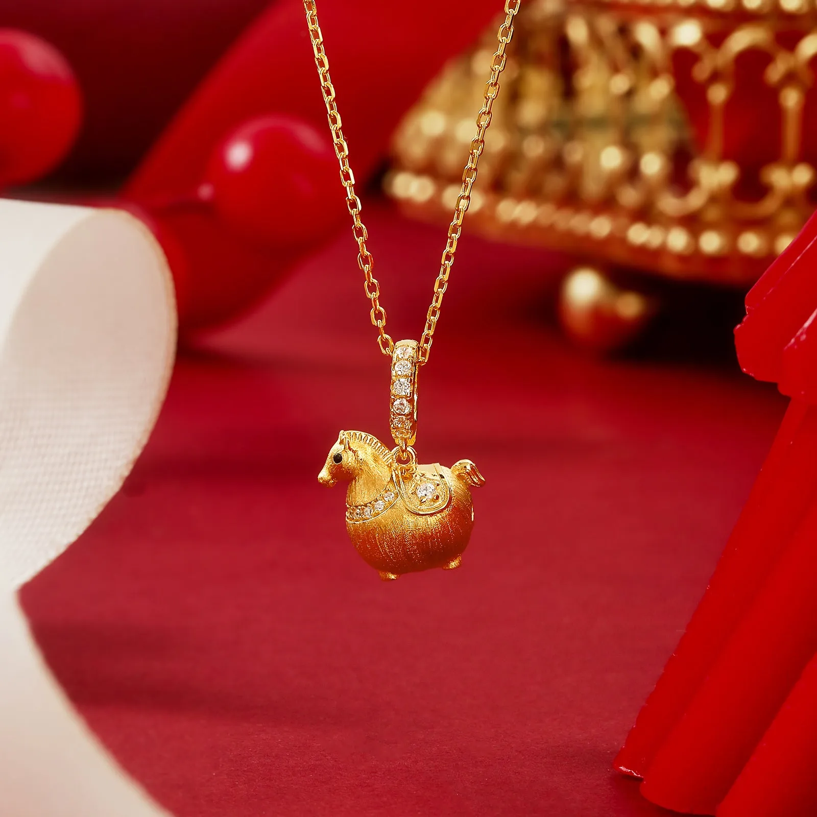 Lucky Horse Zodiac Necklace sold by Selenichast product image thumbnail 2