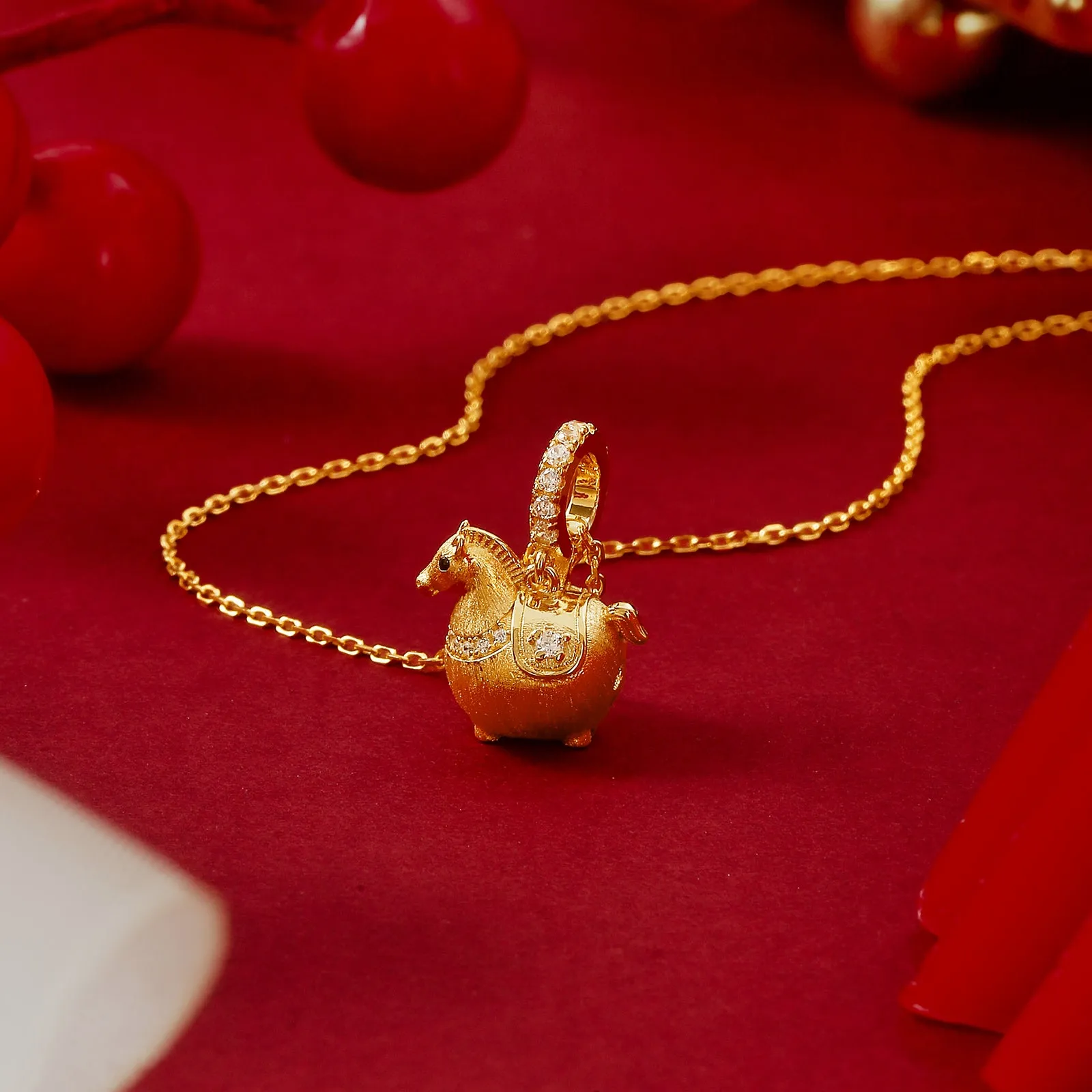 Lucky Horse Zodiac Necklace sold by Selenichast product image thumbnail 3