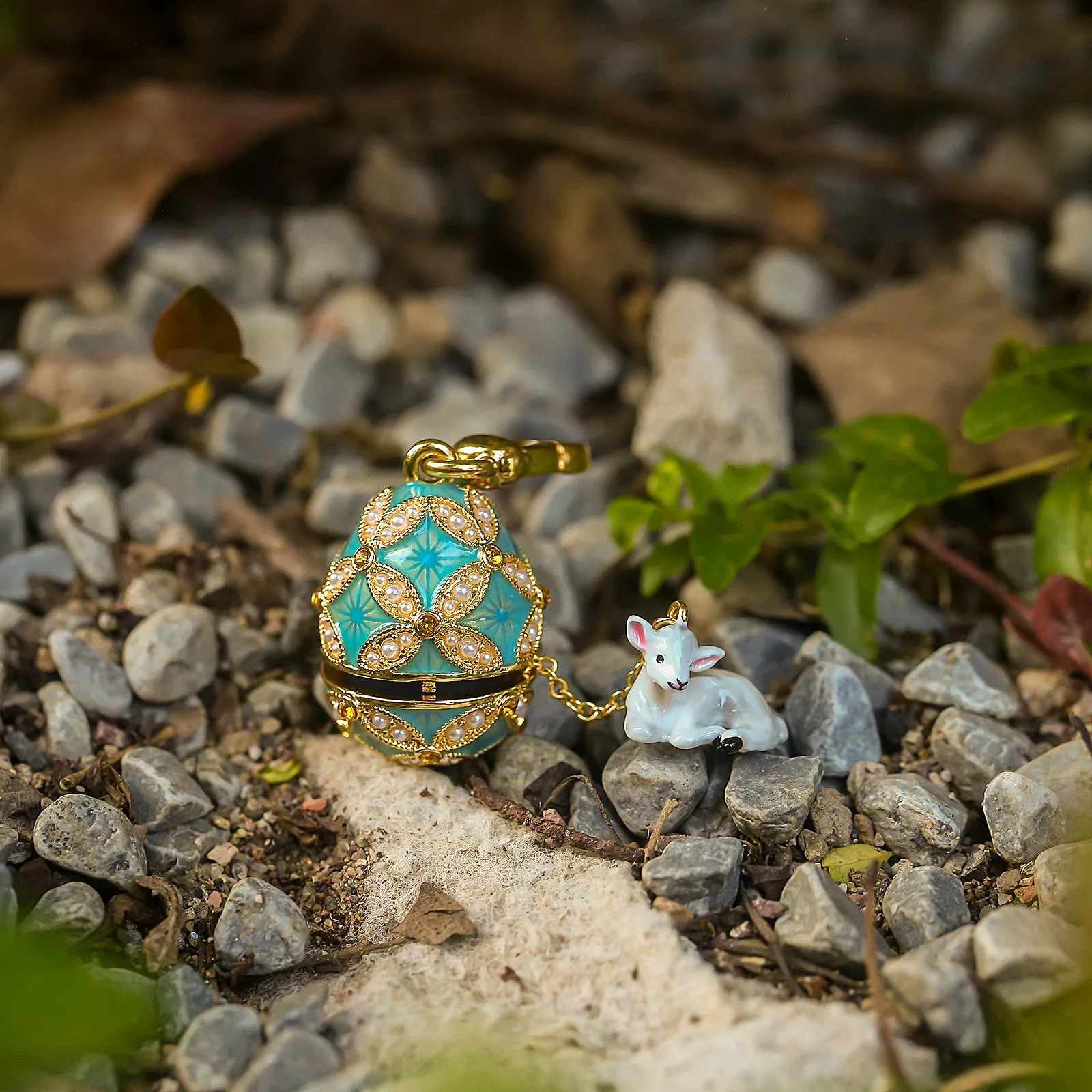 Sheep Egg Locket Necklace sold by Selenichast product image thumbnail 3