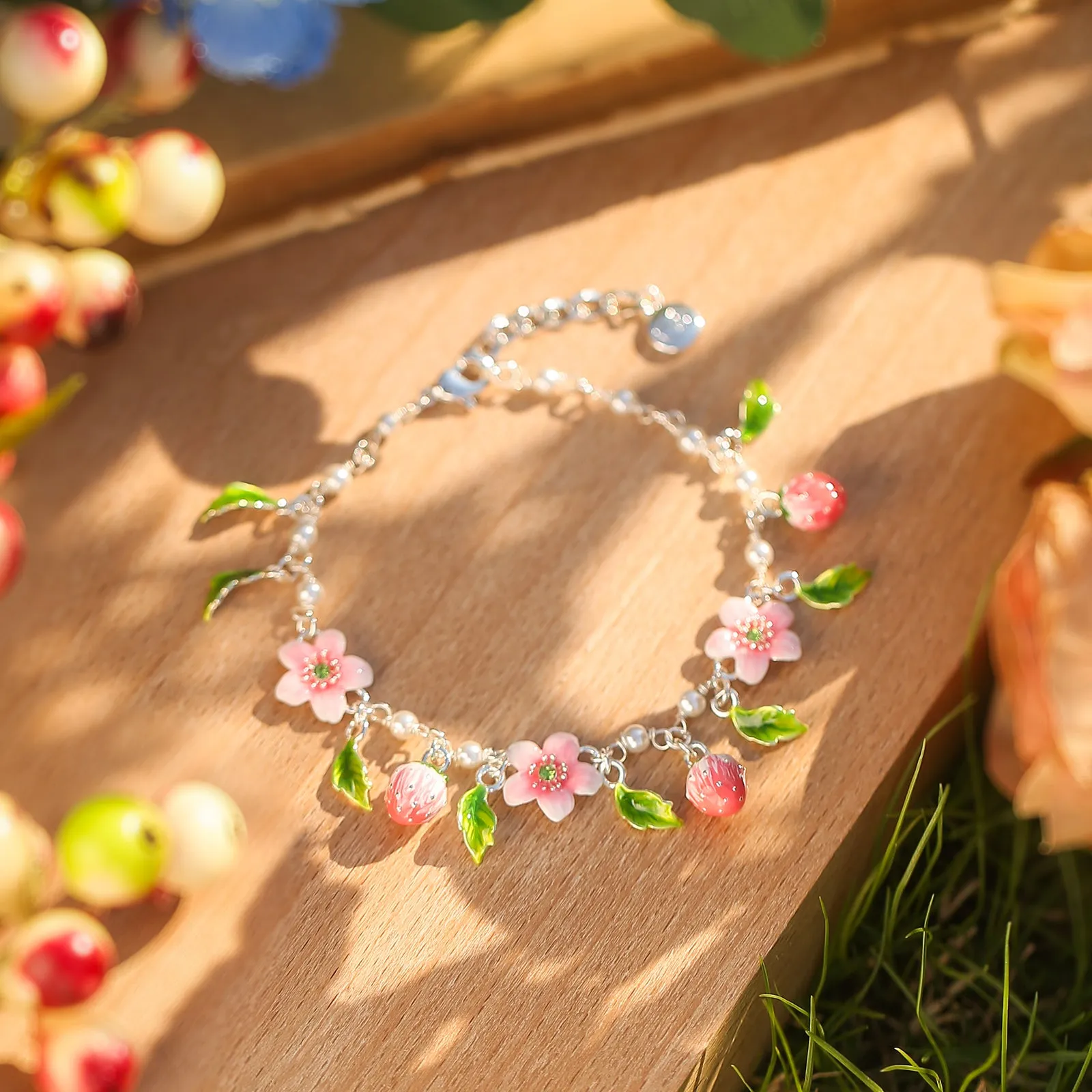 Strawberry Blossom Bracelet sold by Selenichast product image thumbnail 3