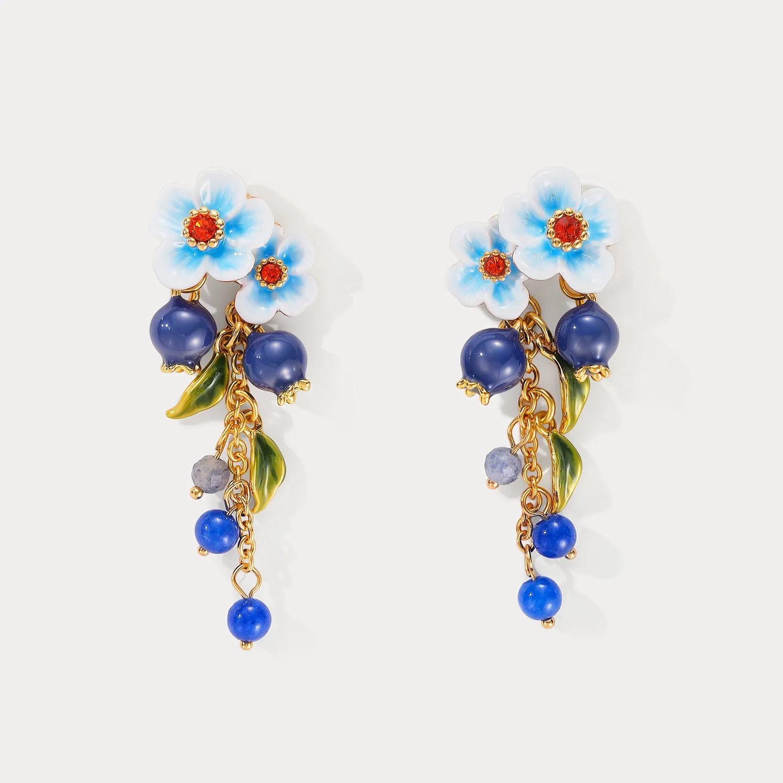 Blueberry Blossom Earrings sold by Selenichast