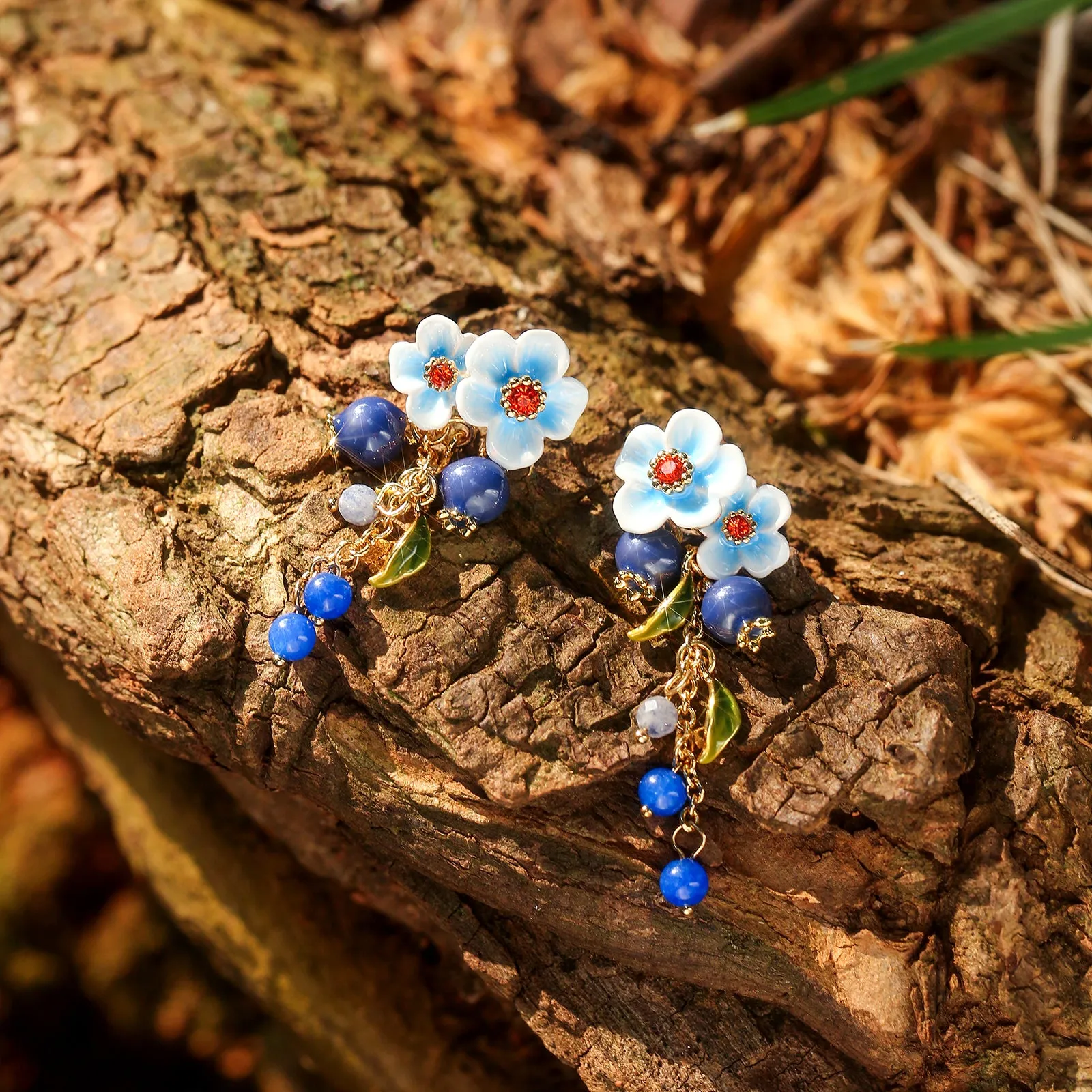 Blueberry Blossom Earrings sold by Selenichast product image thumbnail 2