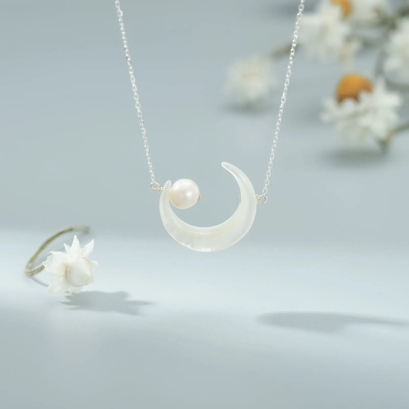 Moonlight Pearl Necklace sold by Selenichast product image thumbnail 2