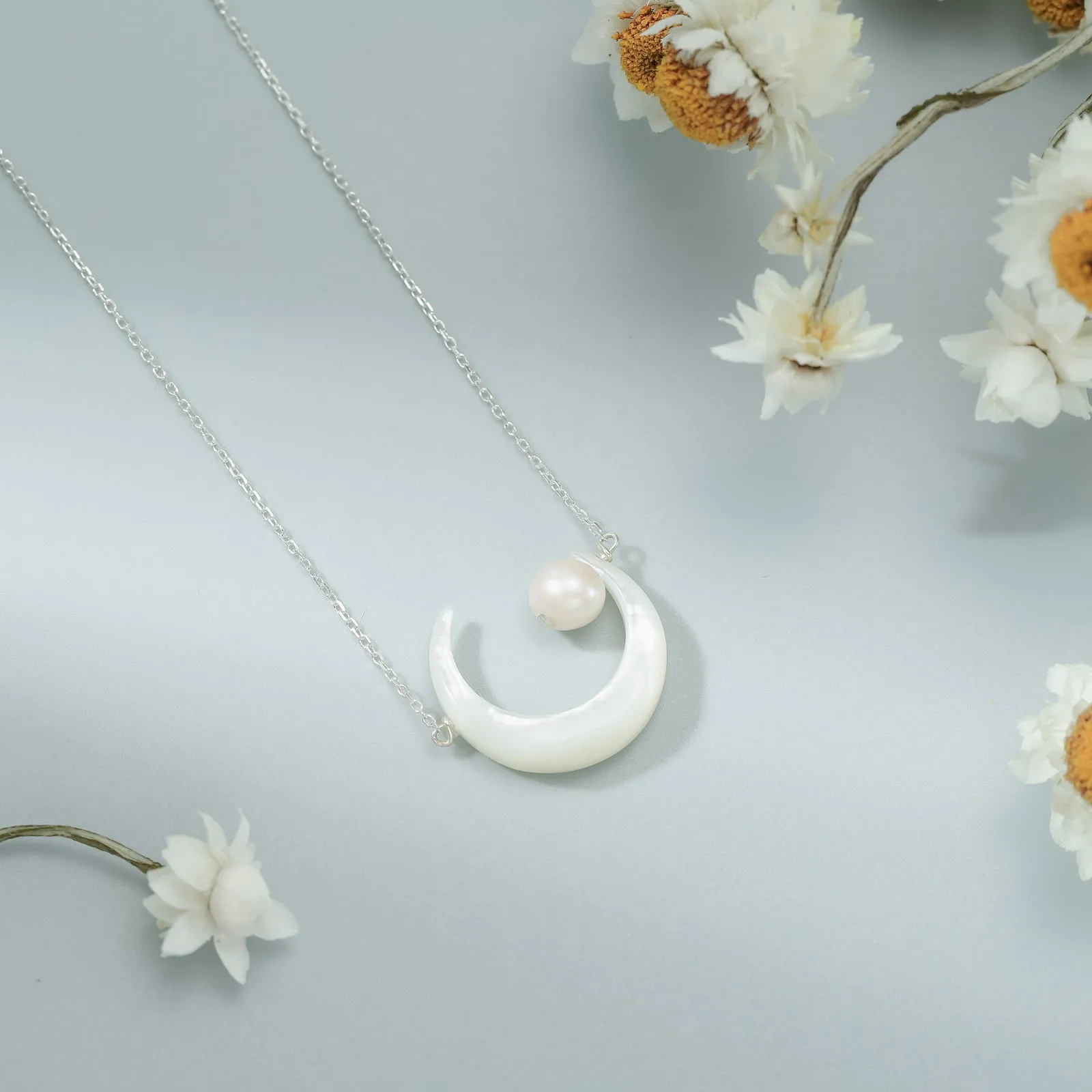 Moonlight Pearl Necklace sold by Selenichast product image thumbnail 3