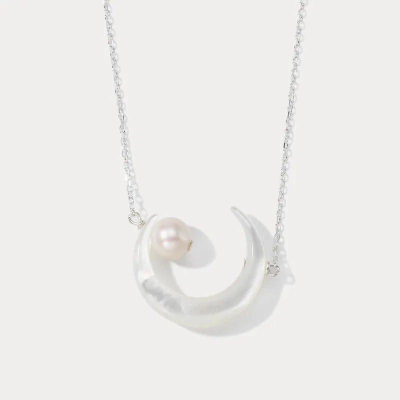 Moonlight Pearl Necklace sold by Selenichast