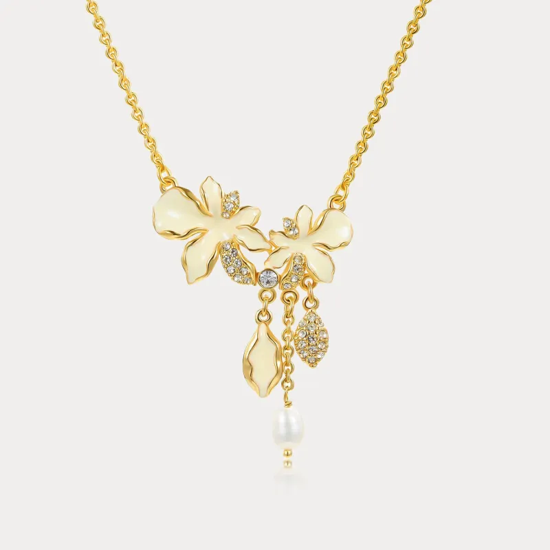 Iris Drop Necklace sold by Selenichast