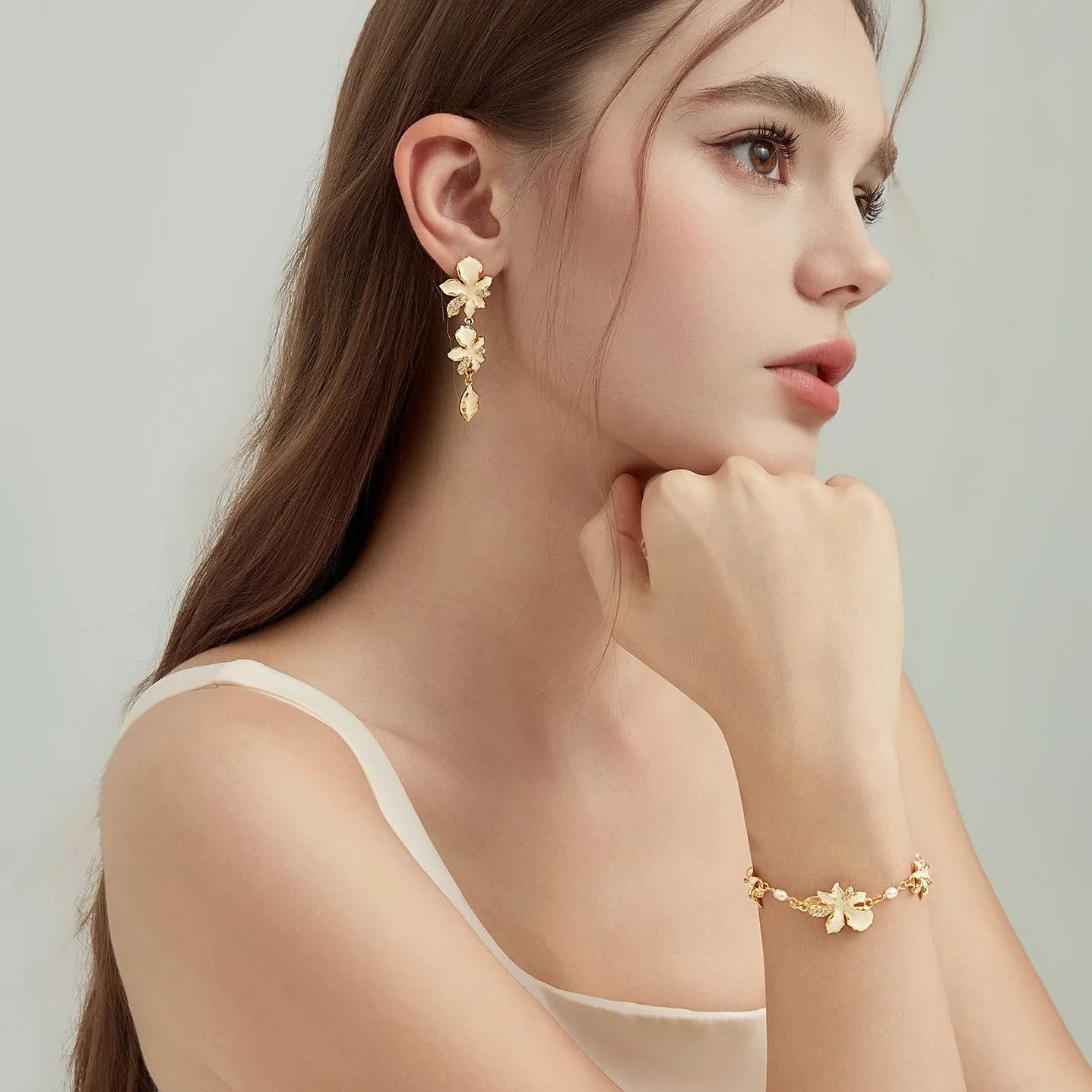 Iris Drop Earrings sold by Selenichast product image thumbnail 2