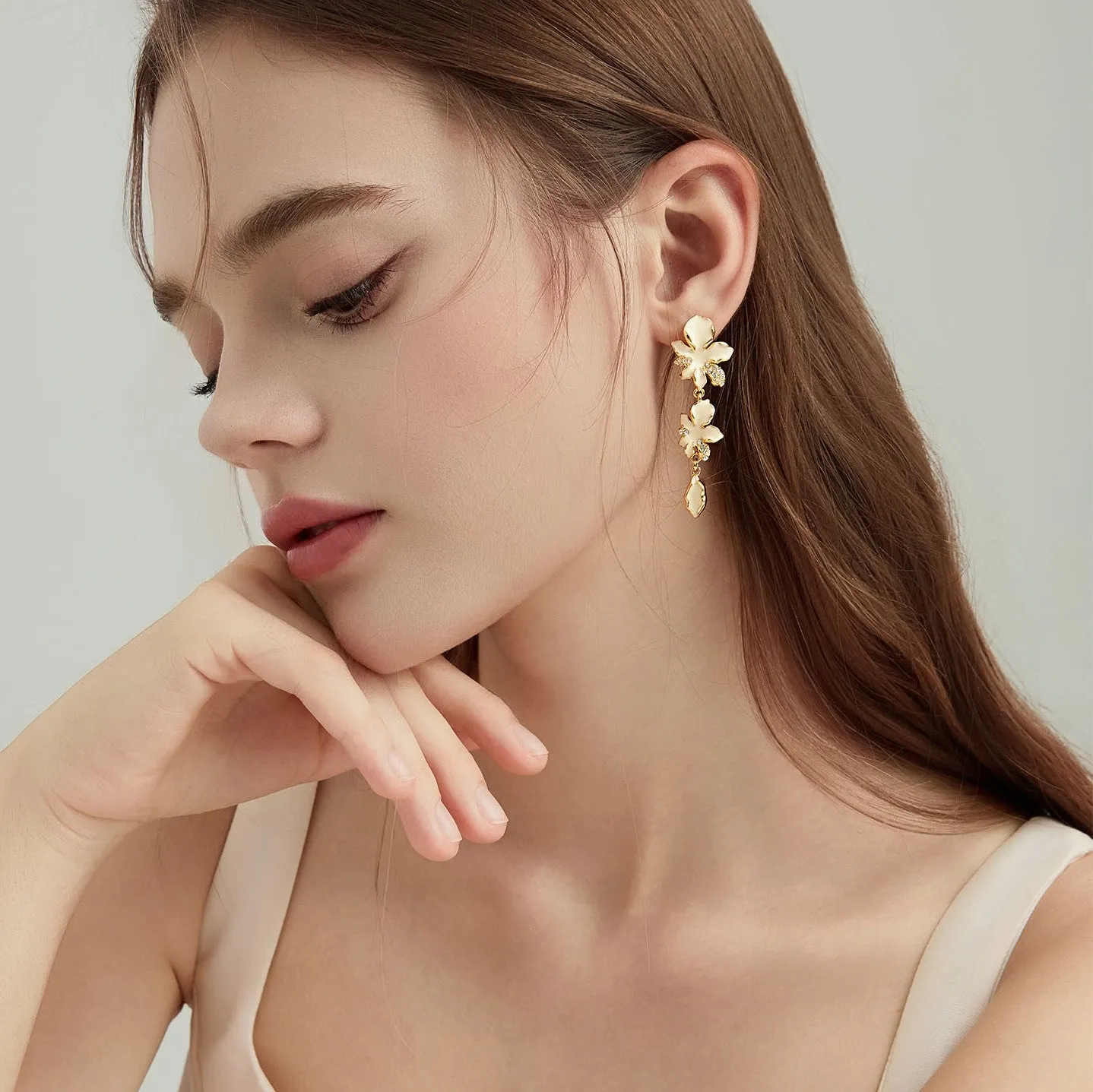 Iris Drop Earrings sold by Selenichast product image thumbnail 3