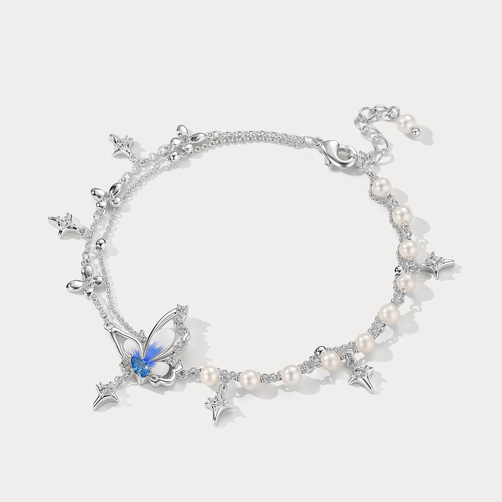 Butterfly Pearl Chrams Bracelet sold by Selenichast product image thumbnail 5