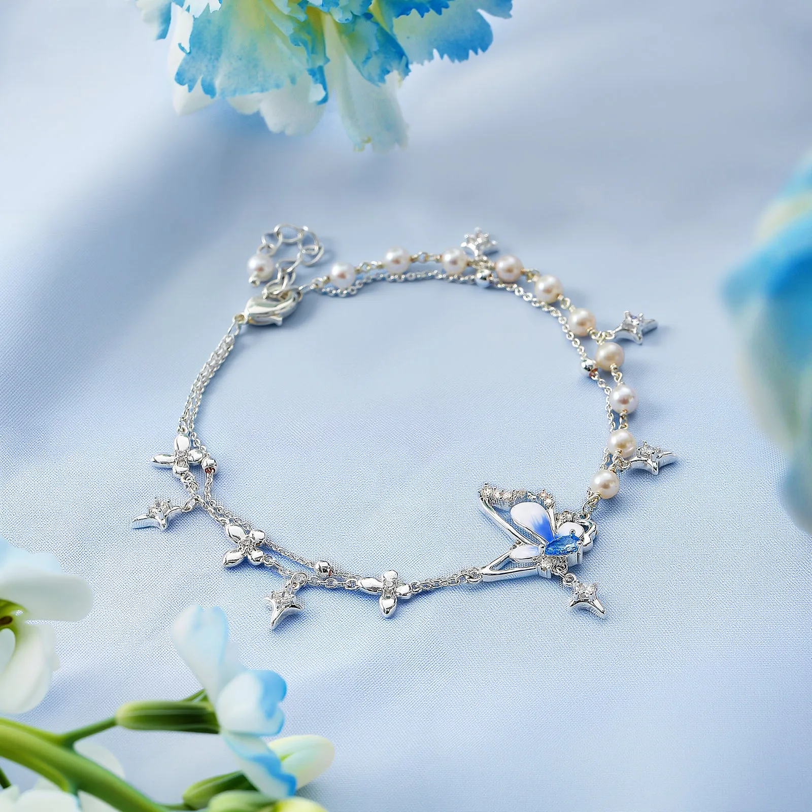 Butterfly Pearl Chrams Bracelet sold by Selenichast product image thumbnail 4