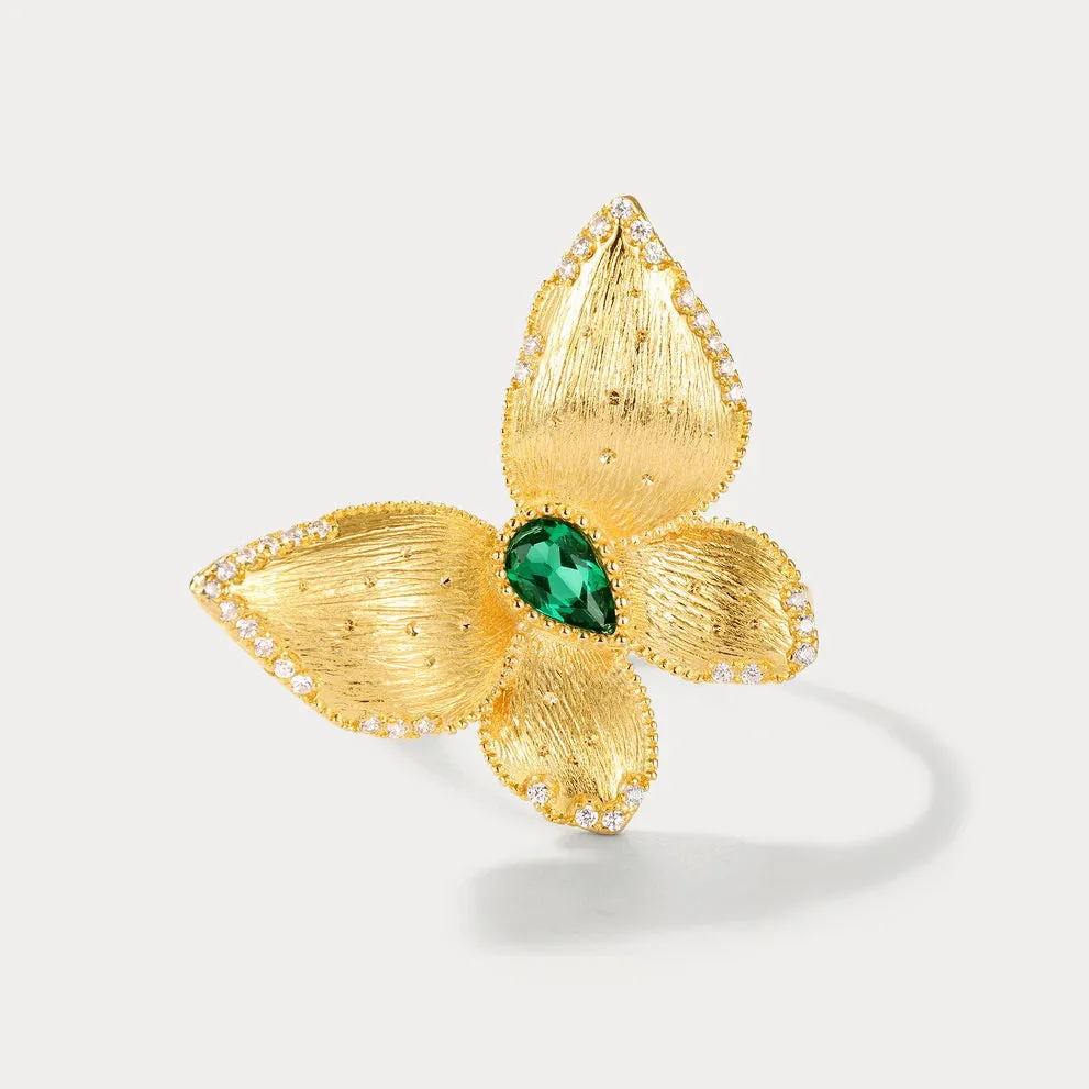 Emerald Butterfly Ring sold by Selenichast product image thumbnail 3