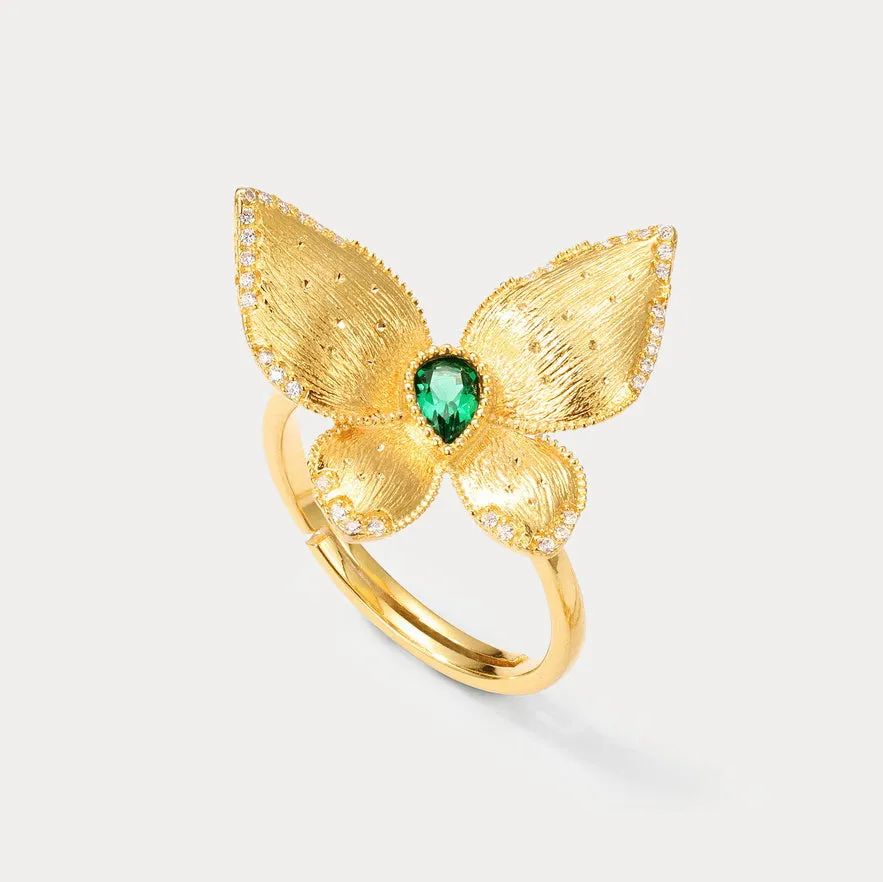 Emerald Butterfly Ring sold by Selenichast product image thumbnail 5
