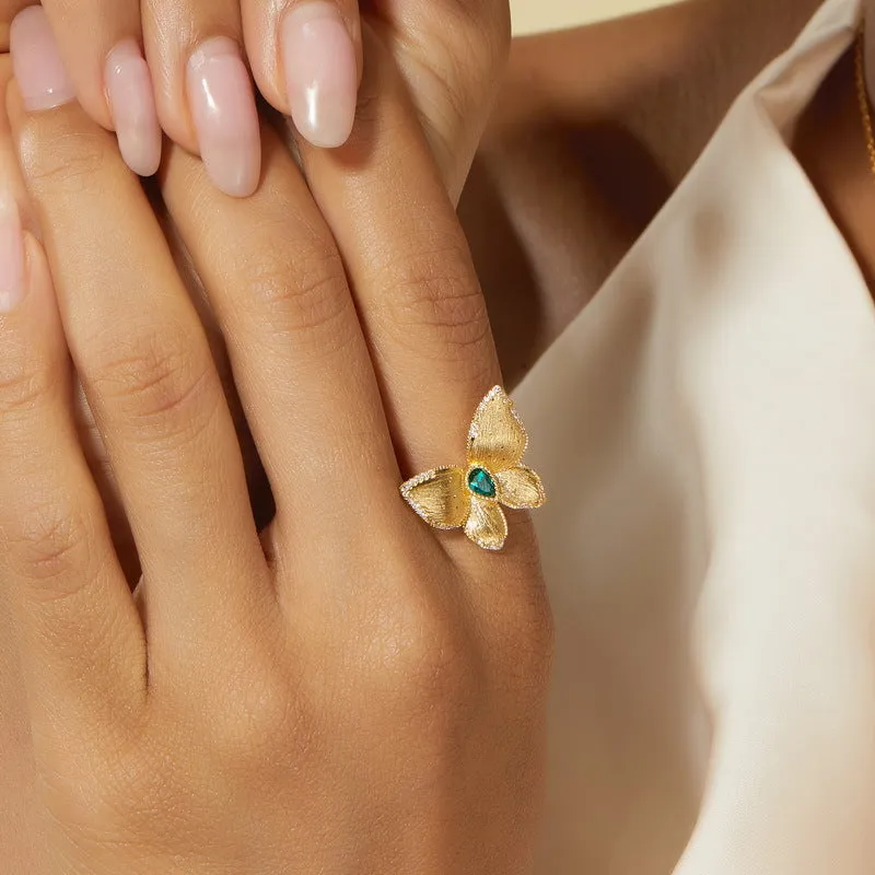 Emerald Butterfly Ring sold by Selenichast product image thumbnail 2