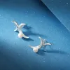 Silver Double Moon Earrings sold by Selenichast