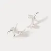 Silver Double Moon Earrings sold by Selenichast