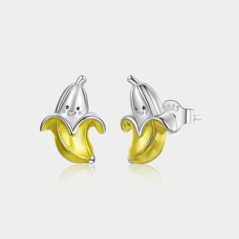 Banana Stud Earrings sold by Selenichast