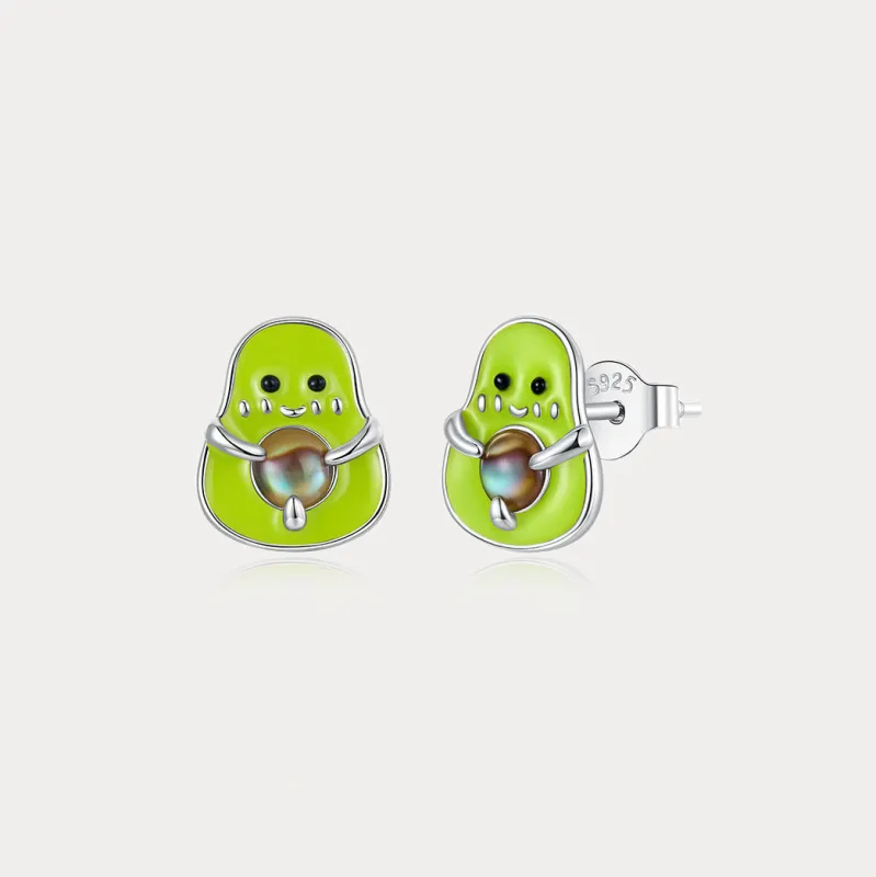 Avocado Stud Earrings made by Selenichast