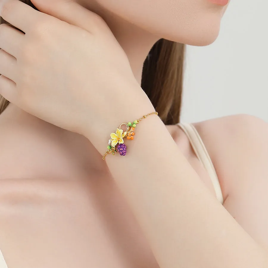 Sweet Grape Flower Bracelet sold by Selenichast product image thumbnail 2