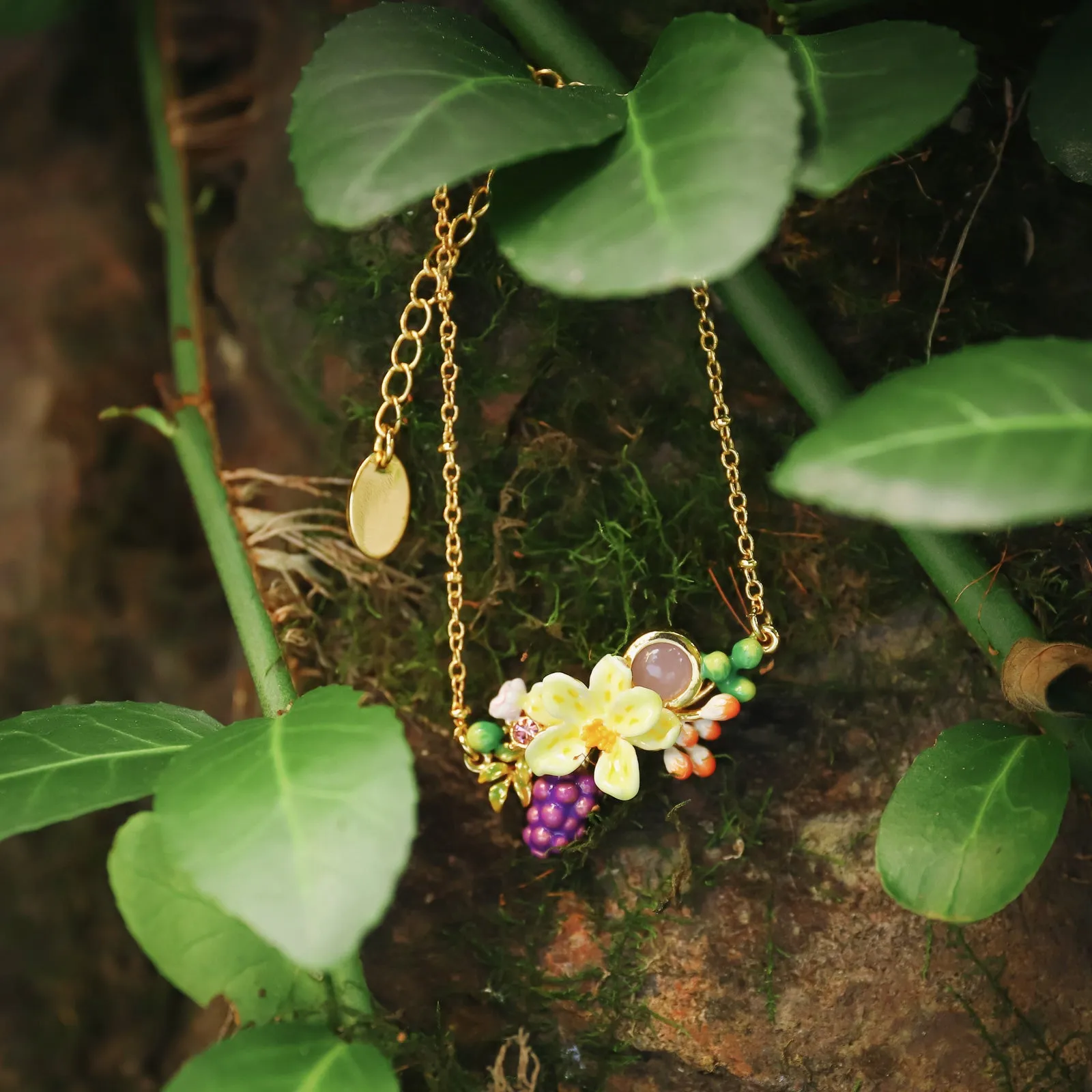 Sweet Grape Flower Bracelet sold by Selenichast product image thumbnail 4