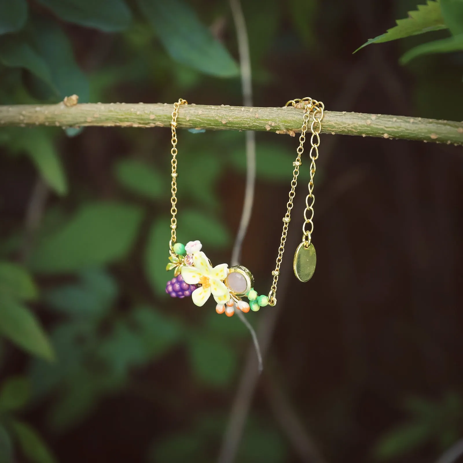 Sweet Grape Flower Bracelet sold by Selenichast product image thumbnail 5