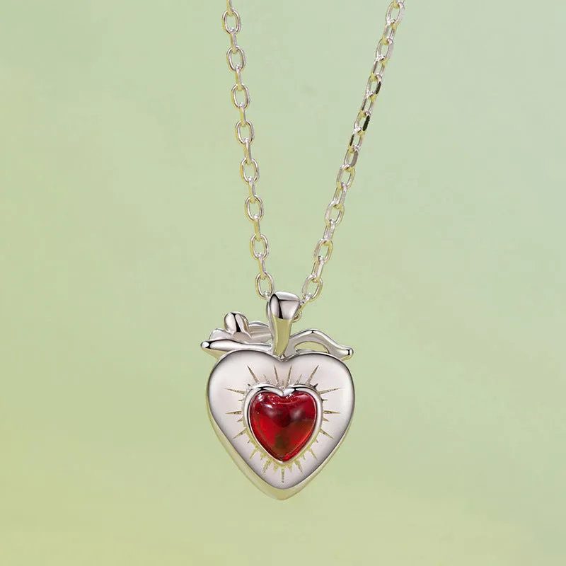 Strawberry Heart Necklace sold by Selenichast product image thumbnail 5