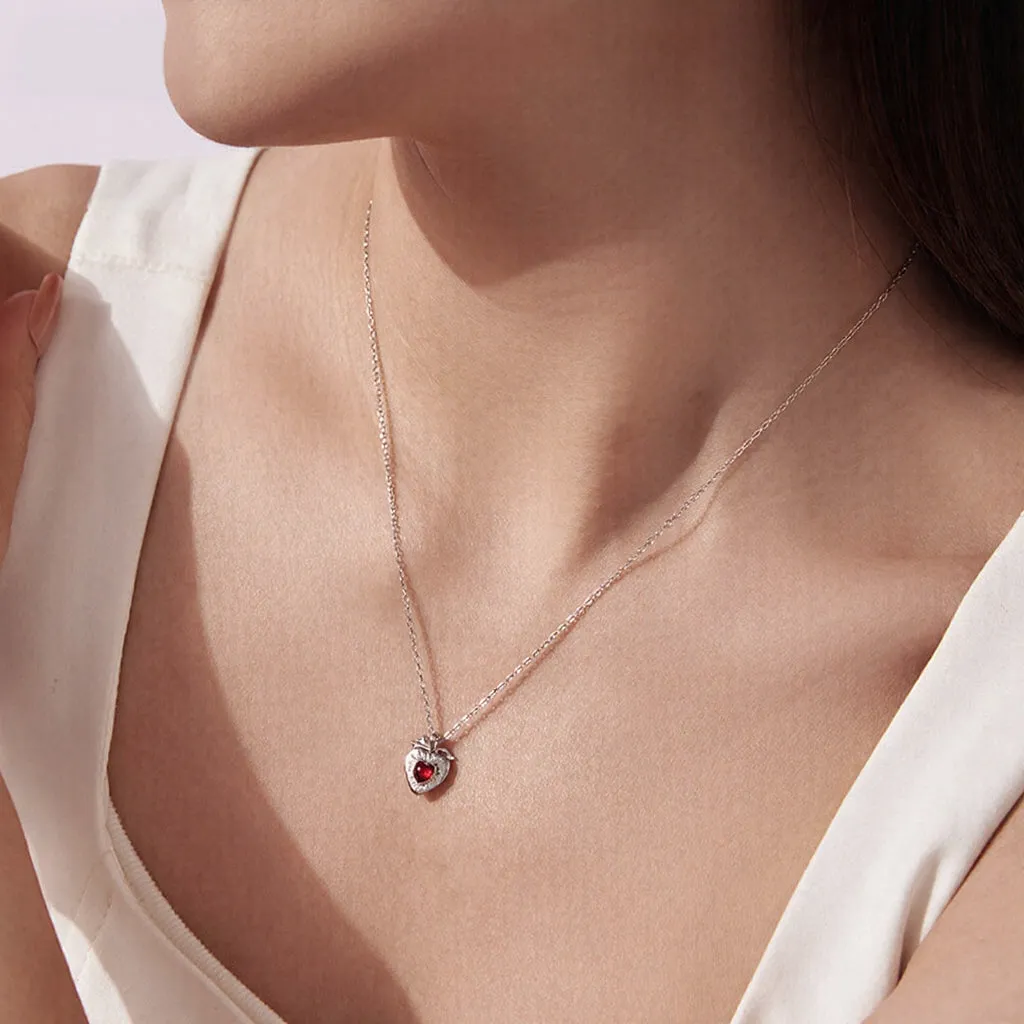 Strawberry Heart Necklace sold by Selenichast product image thumbnail 2