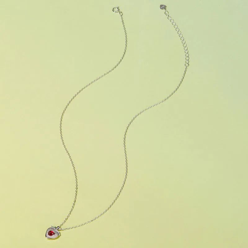 Strawberry Heart Necklace sold by Selenichast product image thumbnail 4