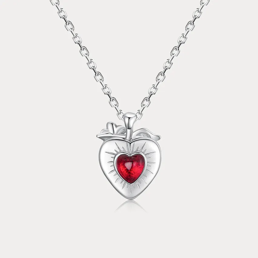 Strawberry Heart Necklace sold by Selenichast