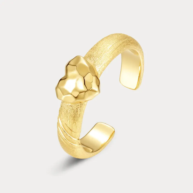 Golden Heart Ring sold by Selenichast