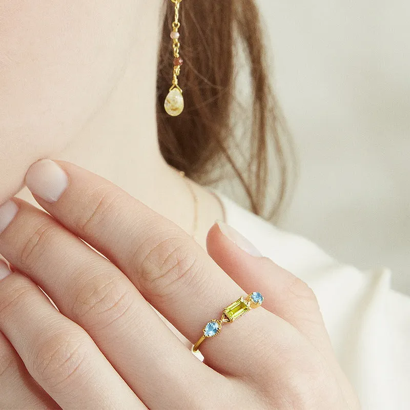 Peridot and Topaz Ring sold by Selenichast product image thumbnail 2