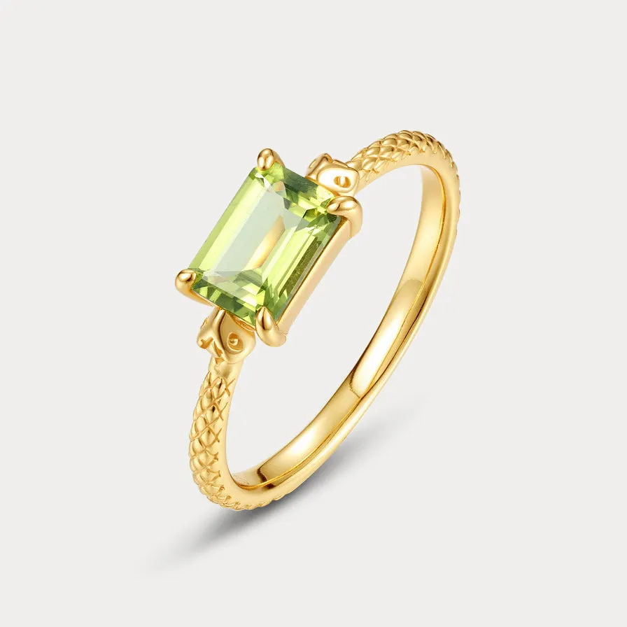 Golden Peridot Ring sold by Selenichast