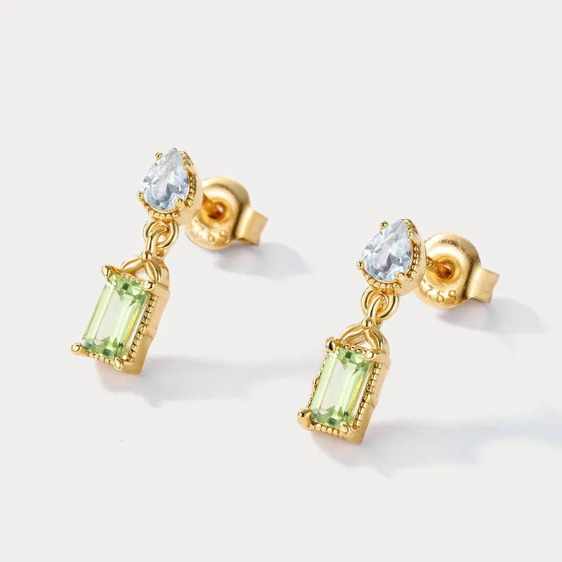 Peridot Drop Earrings sold by Selenichast product image thumbnail 3