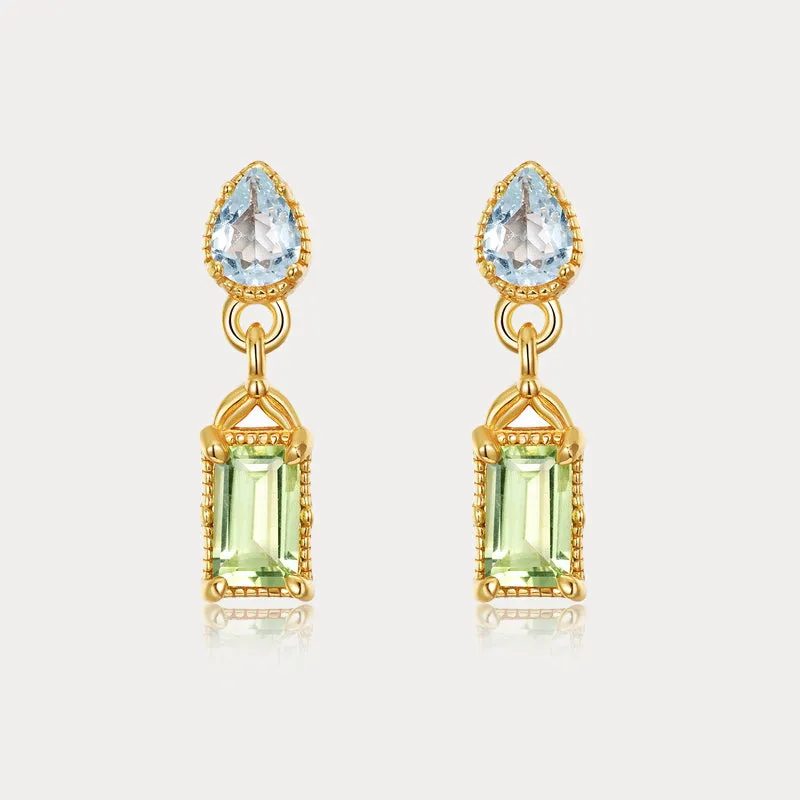 Peridot Drop Earrings sold by Selenichast