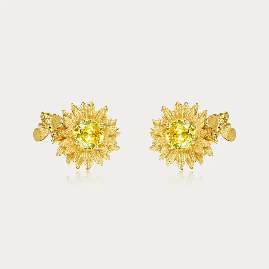 Sunflower Stud Earrings sold by Selenichast