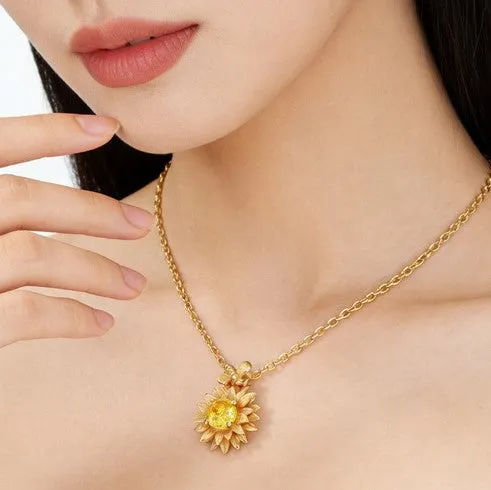 Sunflower Necklace sold by Selenichast product image thumbnail 2