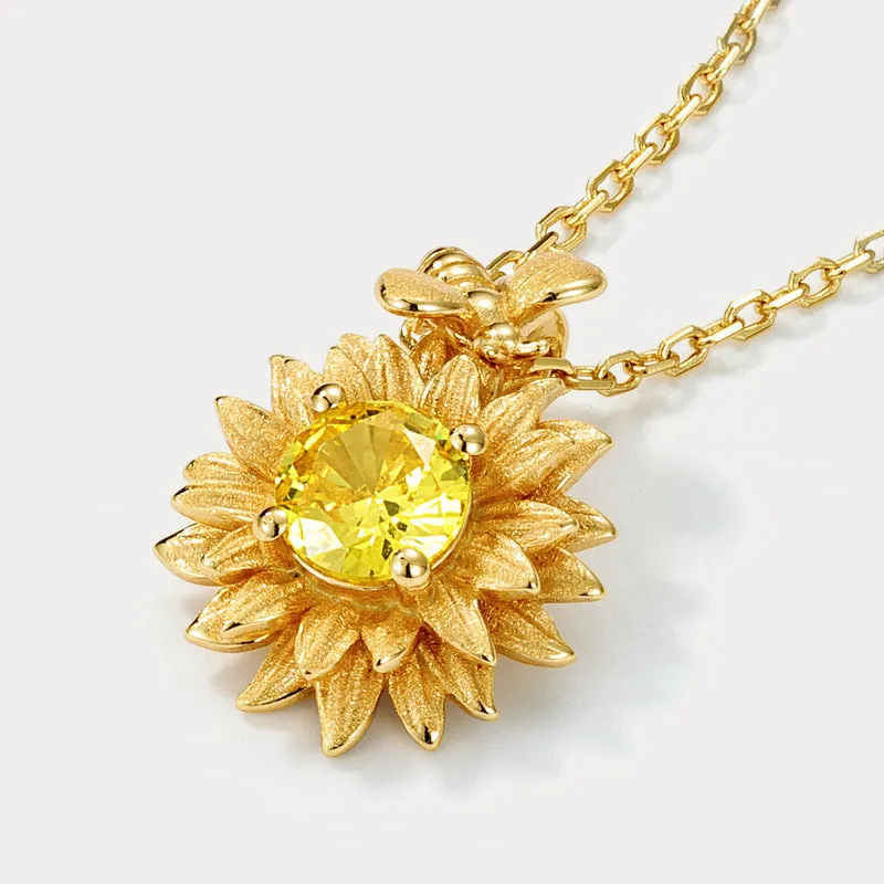 Sunflower Necklace sold by Selenichast product image thumbnail 5