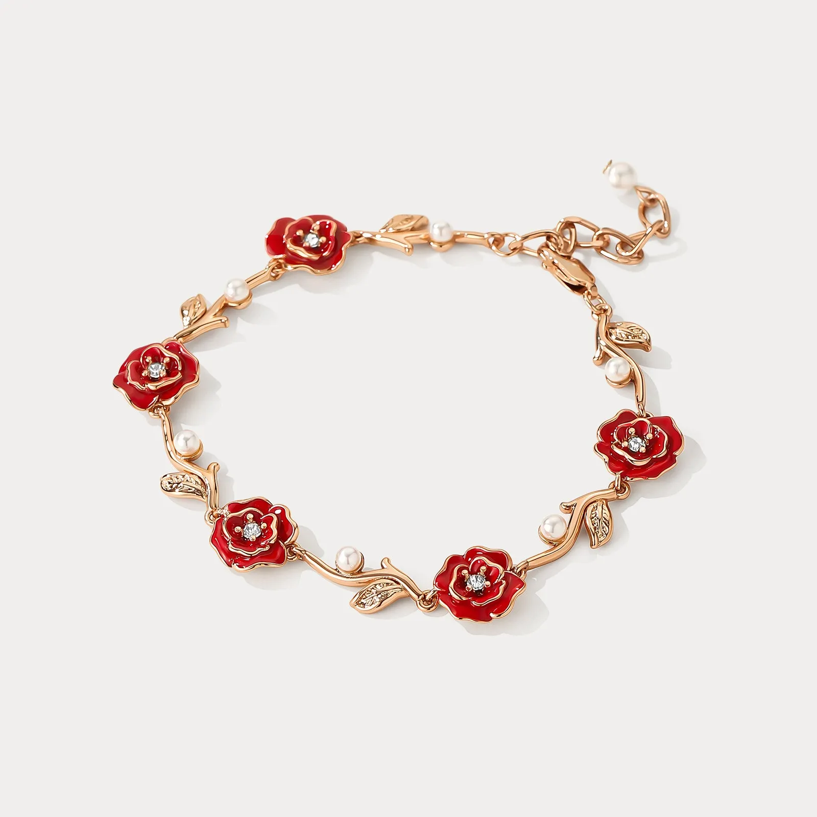 Gold Rose Bracelet sold by Selenichast product image thumbnail 4