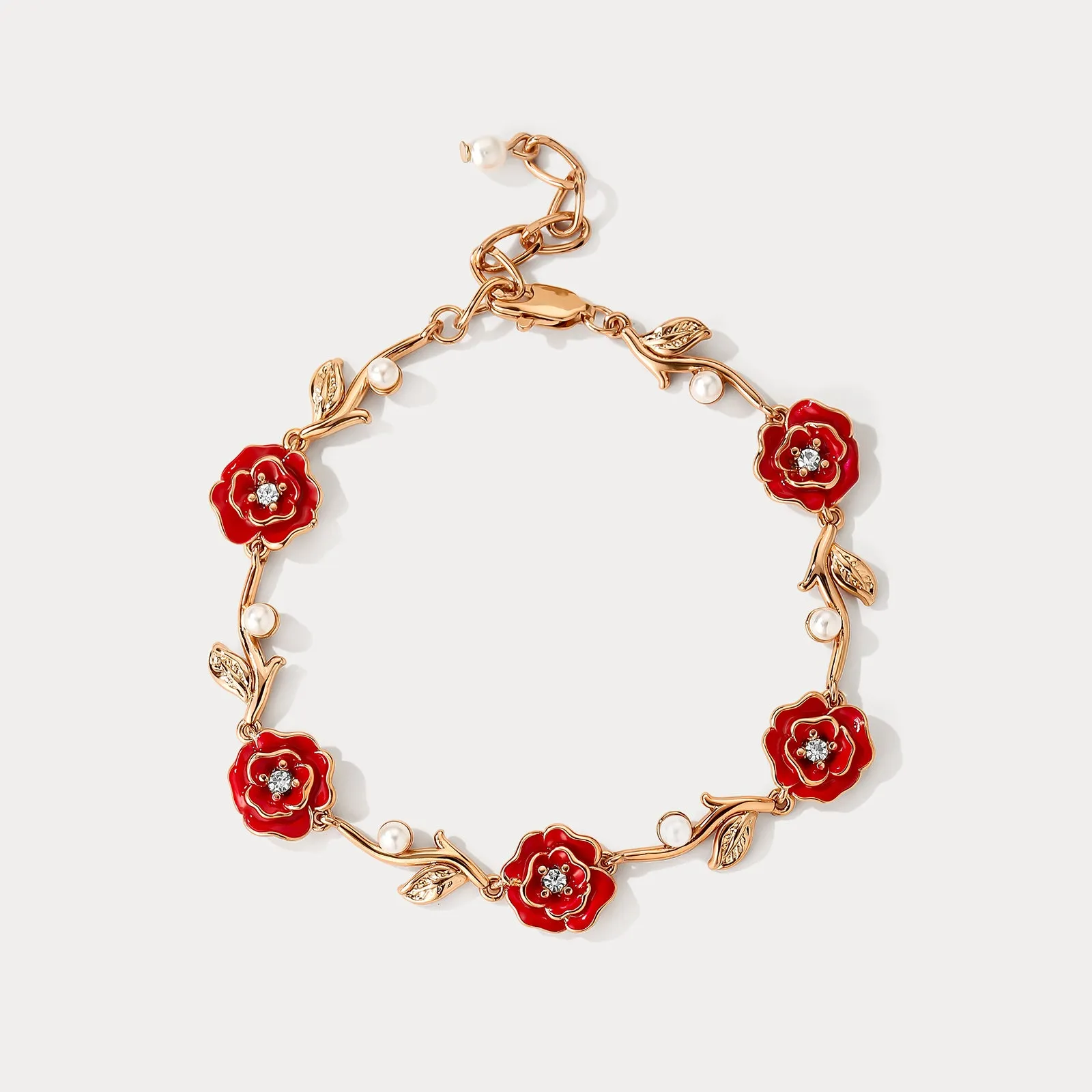 Gold Rose Bracelet sold by Selenichast