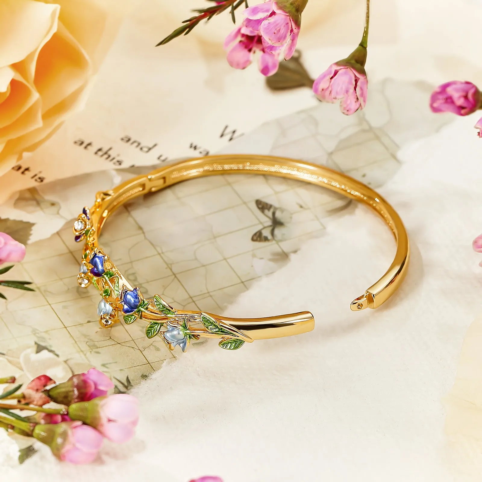 Blue Rose Bangle sold by Selenichast product image thumbnail 3