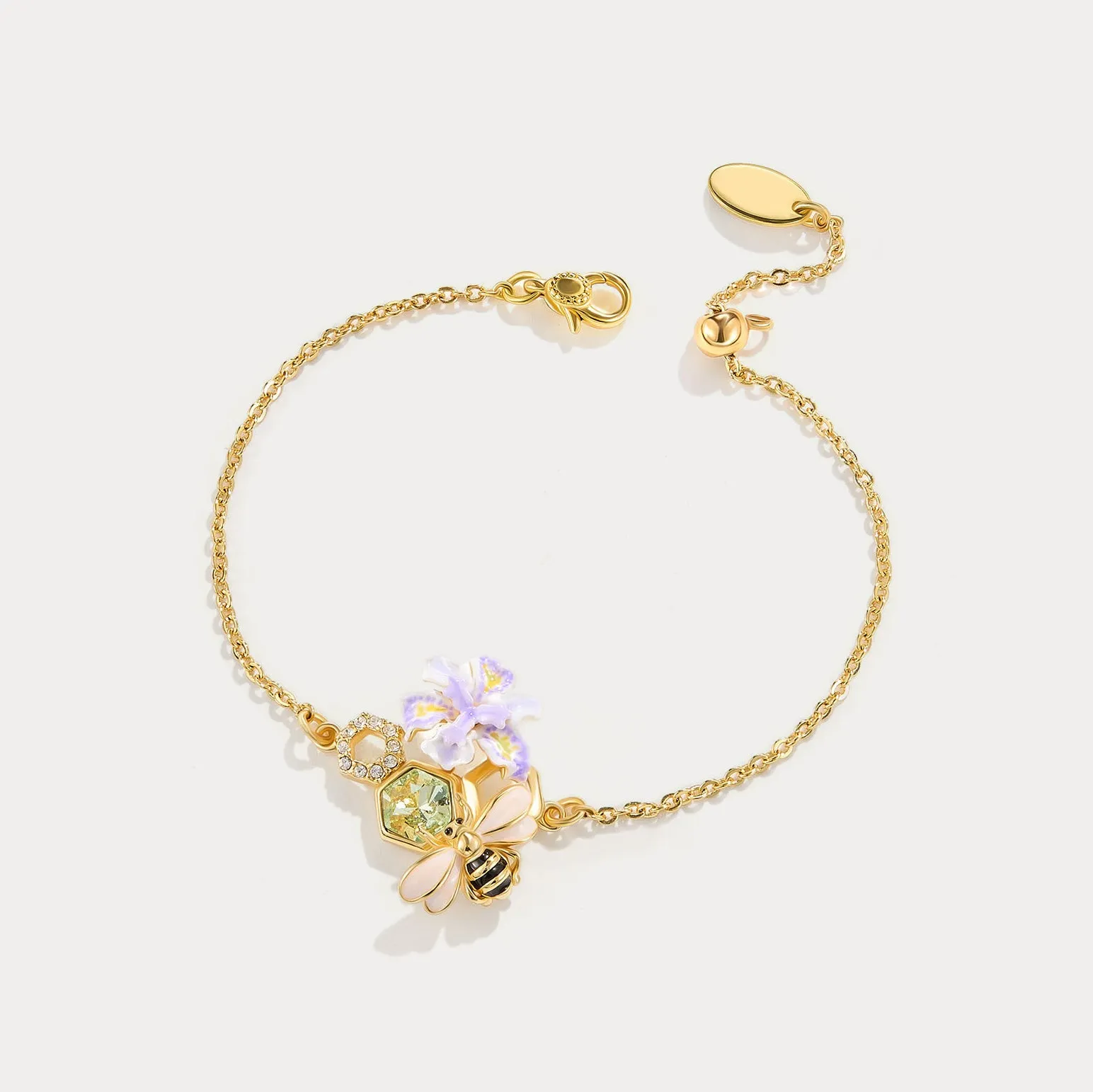Iris Flower Bee Bracelet sold by Selenichast product image thumbnail 5
