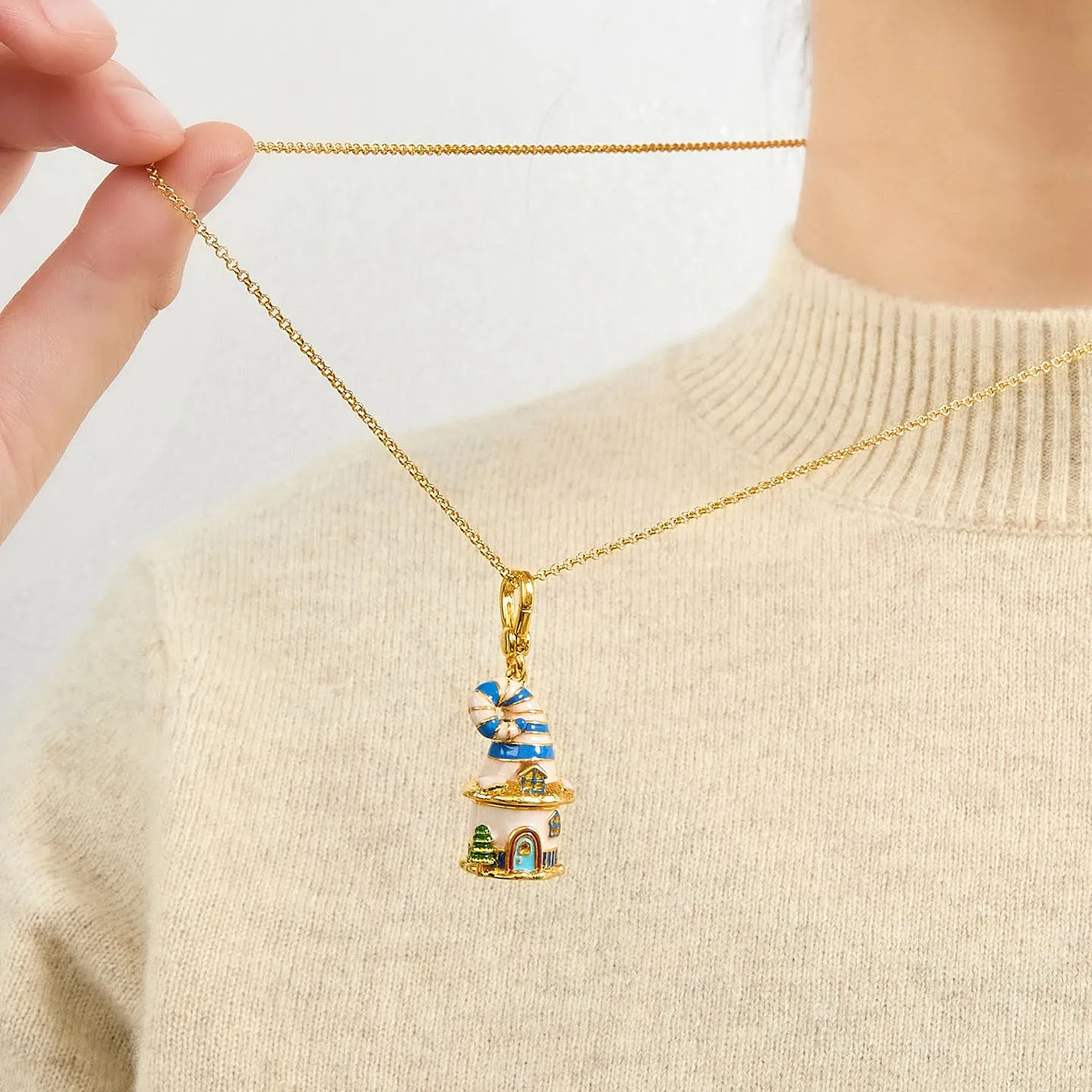 Magic Mouse House Locket Necklace sold by Selenichast product image thumbnail 3