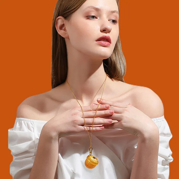 Squirrel with Acorn Locket Necklace sold by Selenichast product image thumbnail 5