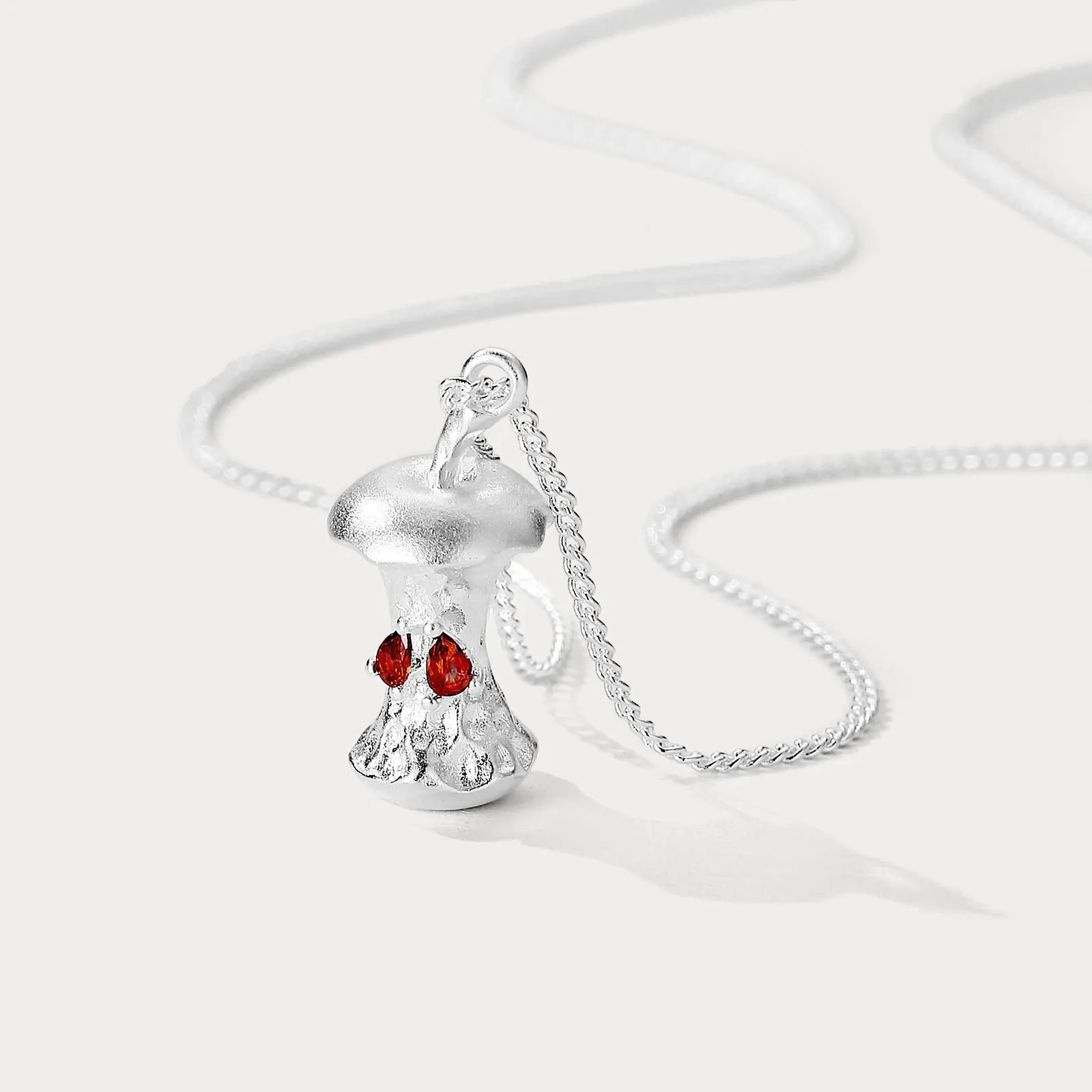 Silver Apple Core Necklace sold by Selenichast product image thumbnail 5