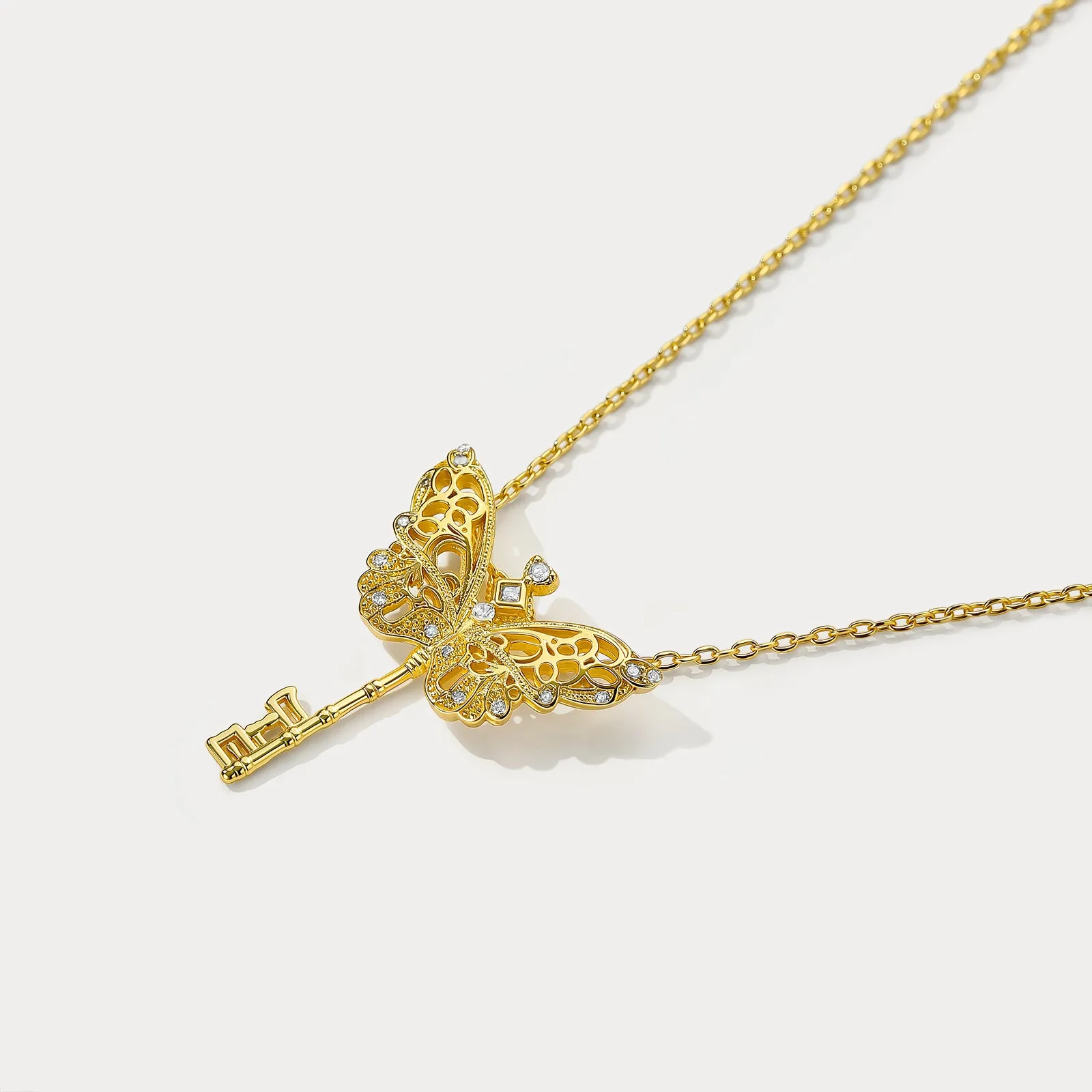 Butterfly Key Necklace sold by Selenichast product image thumbnail 5