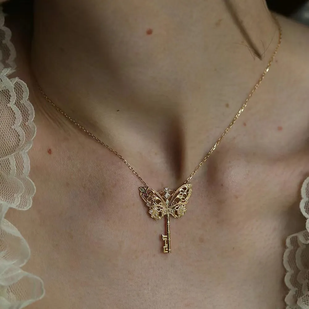 Butterfly Key Necklace sold by Selenichast product image thumbnail 3
