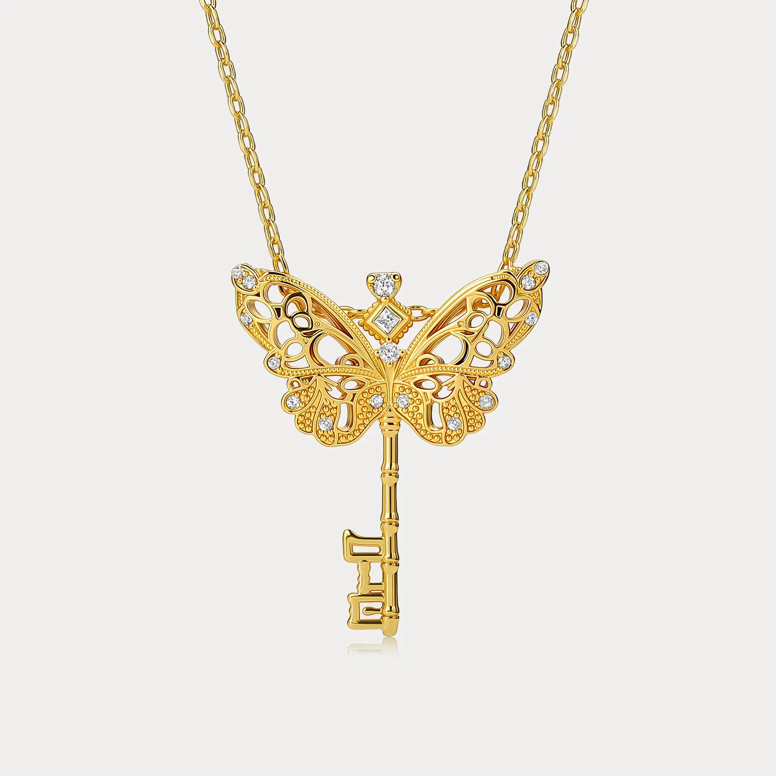 Butterfly Key Necklace sold by Selenichast