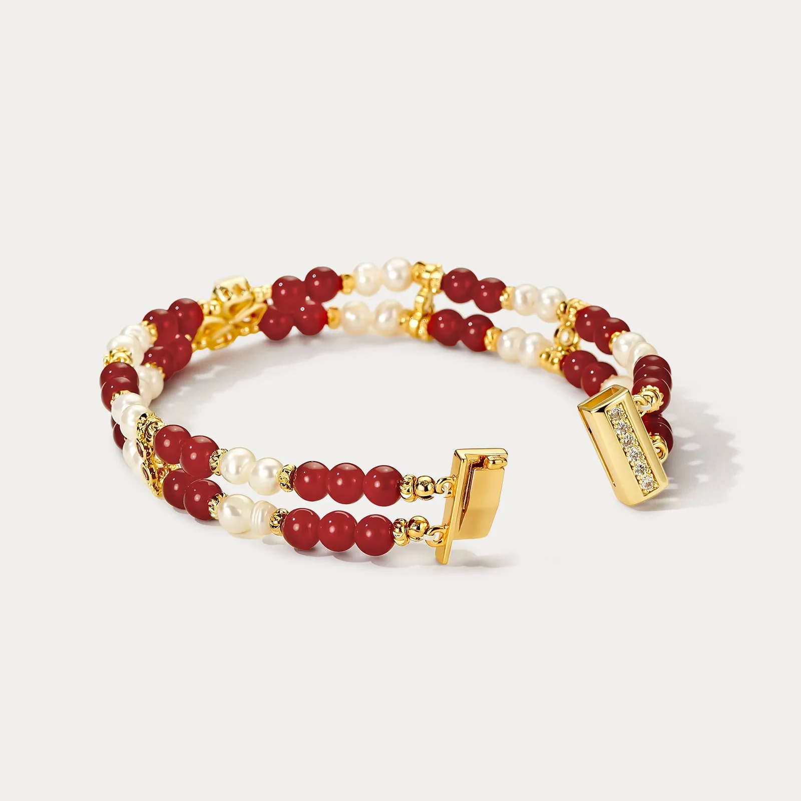 Lucky Clover Layered Bracelet sold by Selenichast product image thumbnail 2