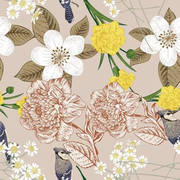 Gentle Garden Square Scarf sold by Selenichast