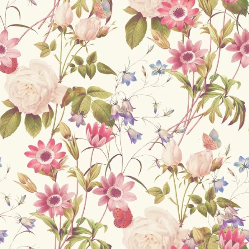 Soft Garden Square Scarf made by Selenichast